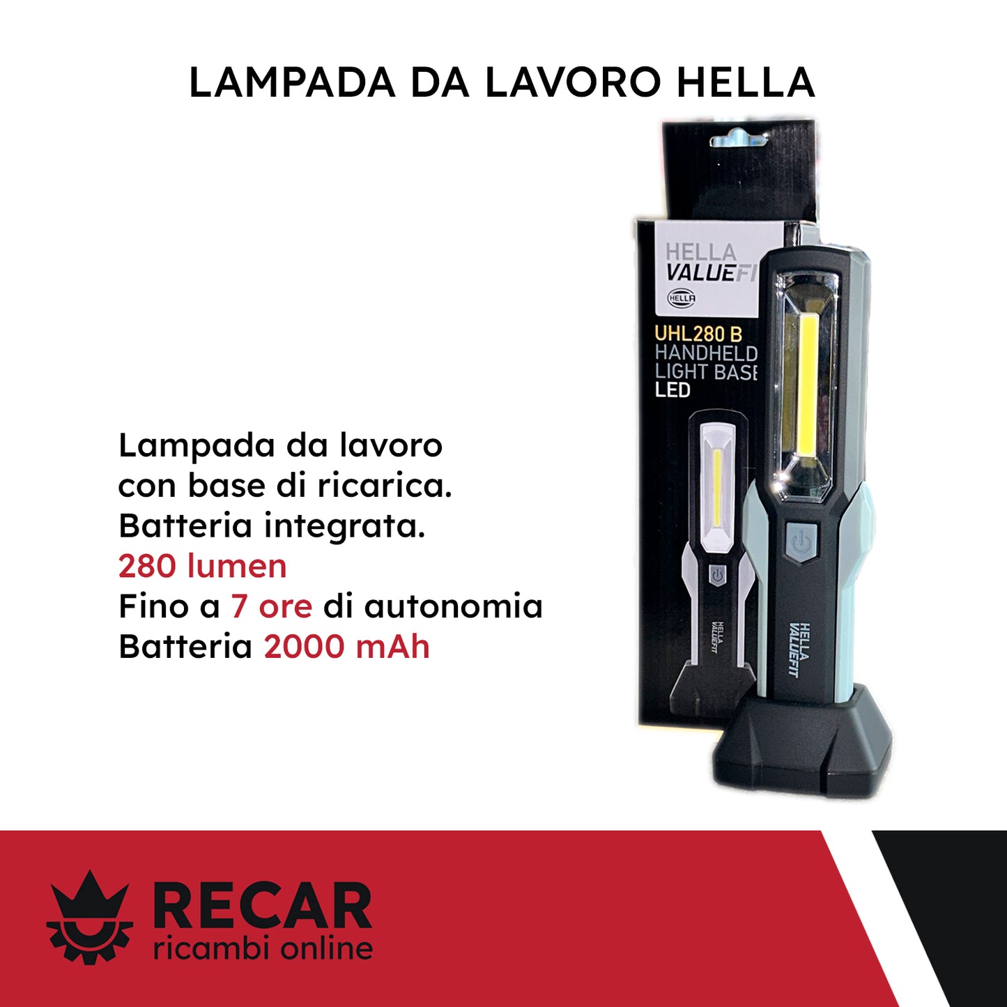 HELLA Lampada da officina