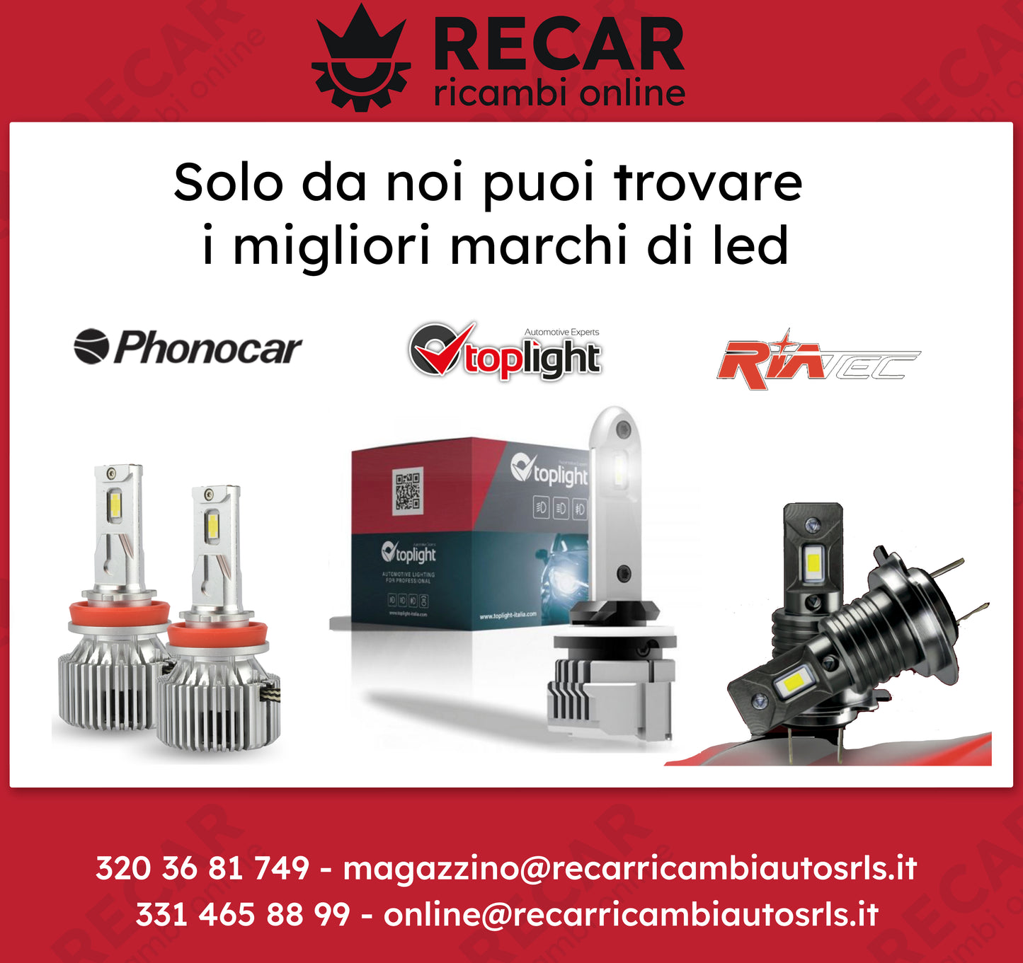 H7 LED RIATEC COPPIA 6000K mod 7537