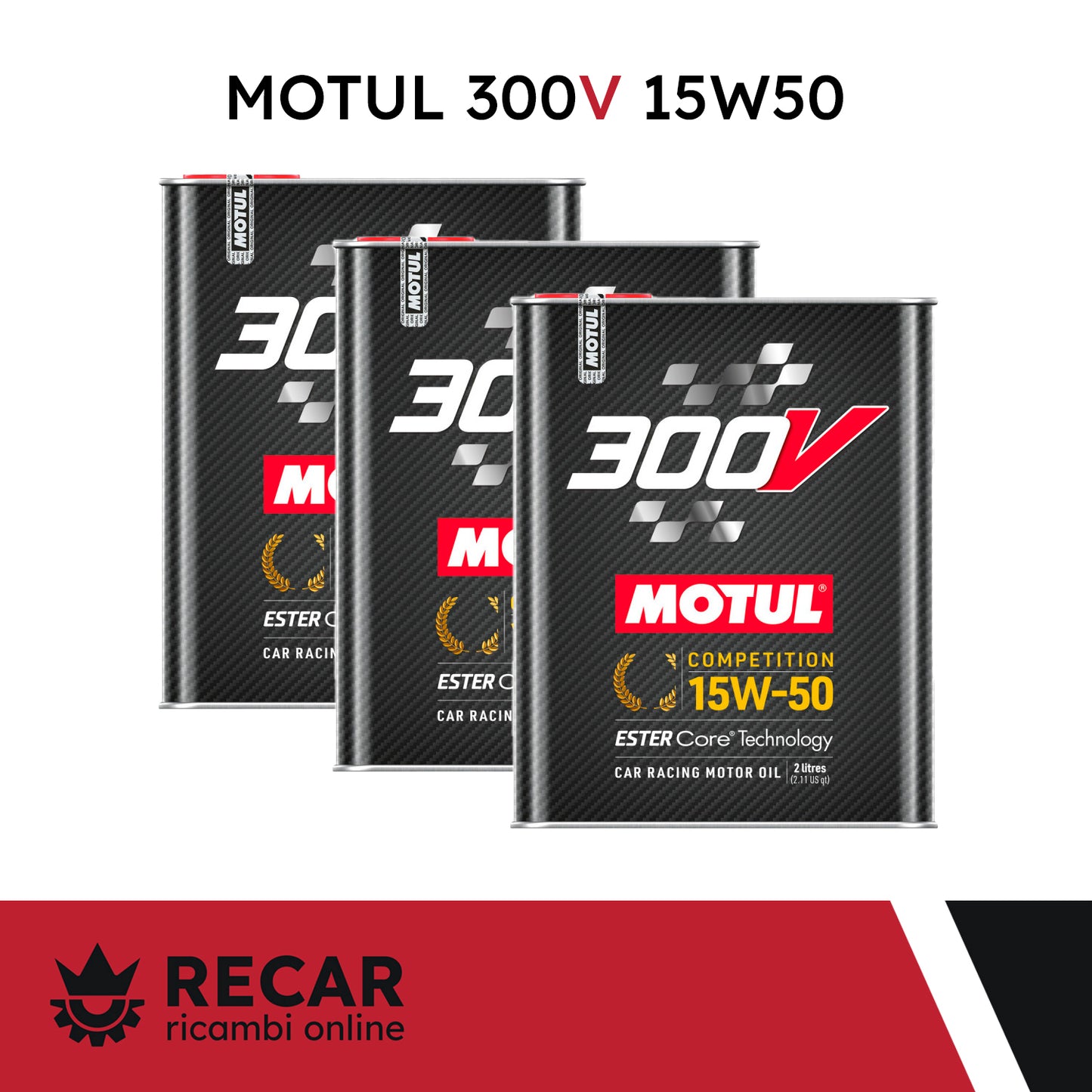OLIO MOTORE NUOVO MOTUL 300V COMPETITION 15W50 2LT