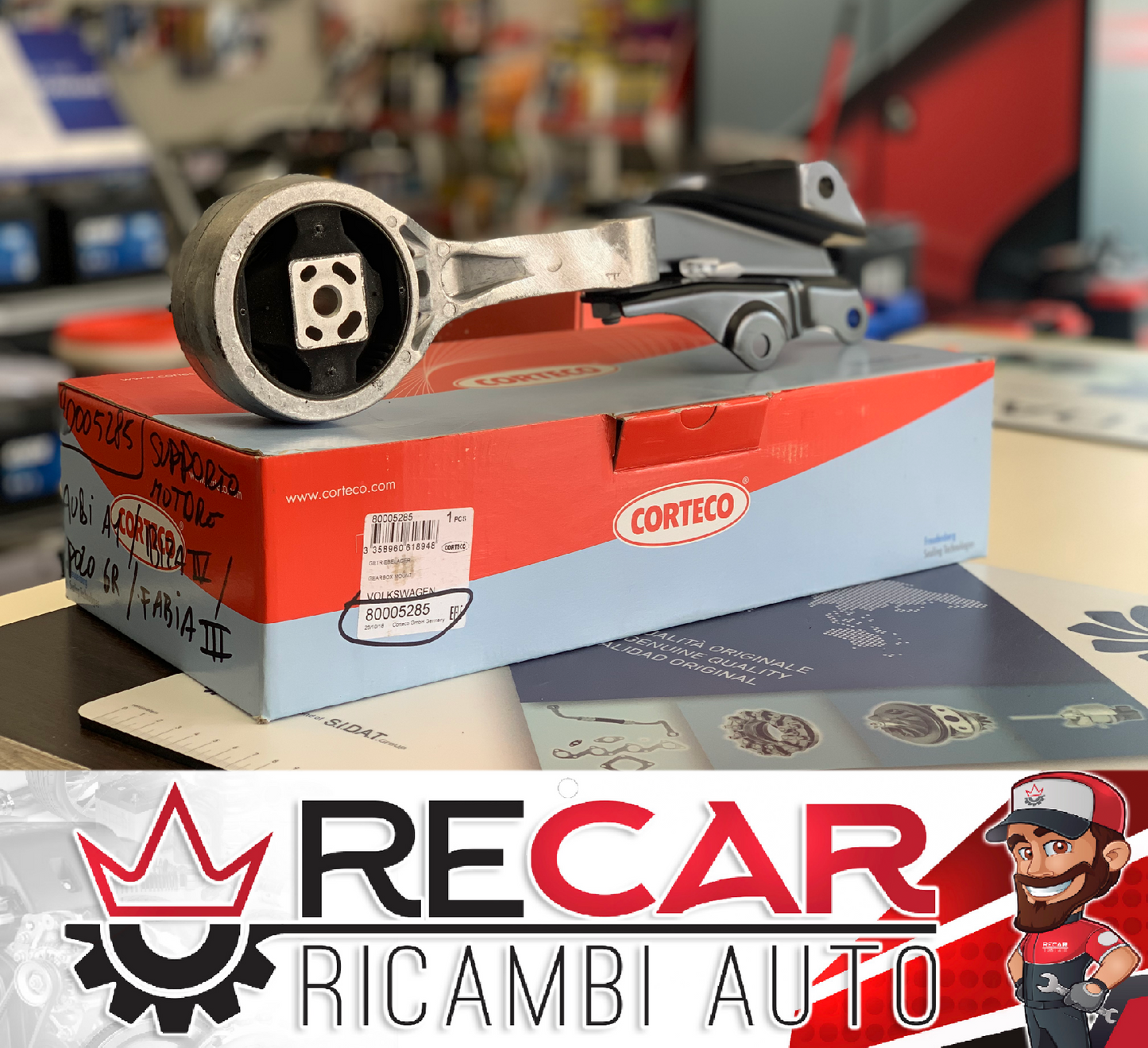 SUPPORTO MOTORE CAMBIO INFERIORE CORTECO 80005285 1.4 TDI