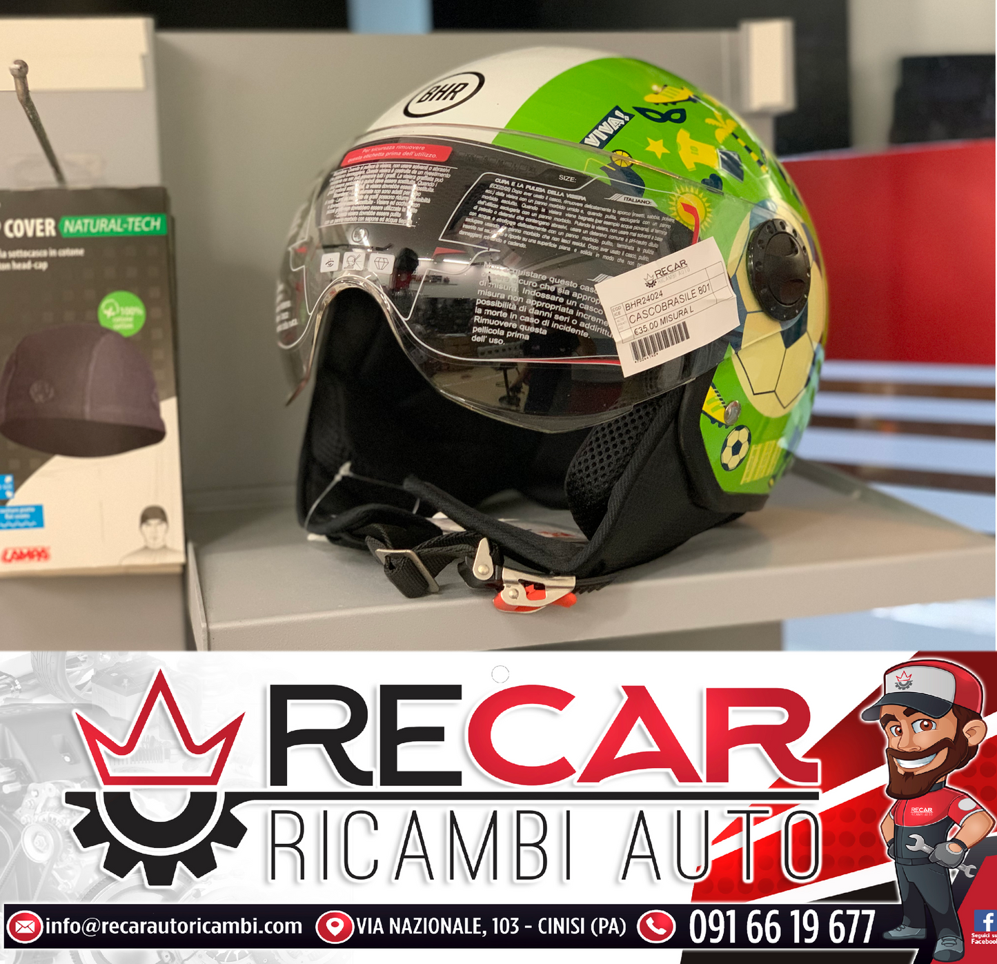 CASCO BHR 801 BRASIL MISURA L