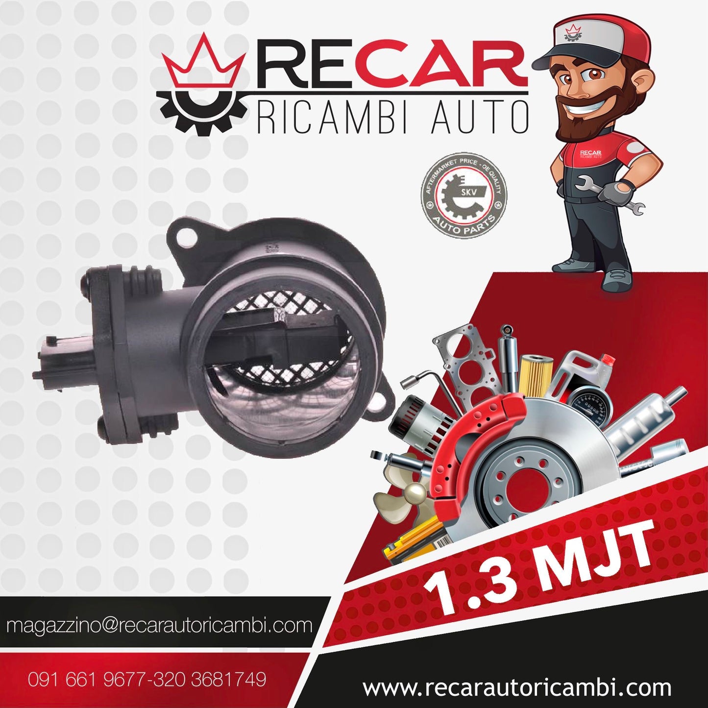 DEBIMETRO MISURATORE MASSA ARIA 1.3MJT 07SKV094
