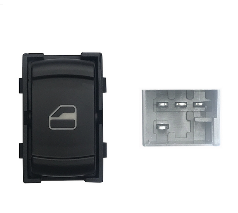 INTERRUTTOR ALZAVETRO ANT. DX / POST.SX=DX,GOLF 97>03 /PASSAT 00>05- 4 PIN