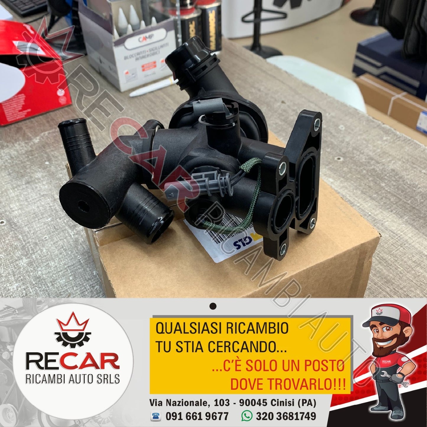 LR105975 FLANGIA TERMOSTATO LAND ROVER EVOQUE VEMO V48-99-0006