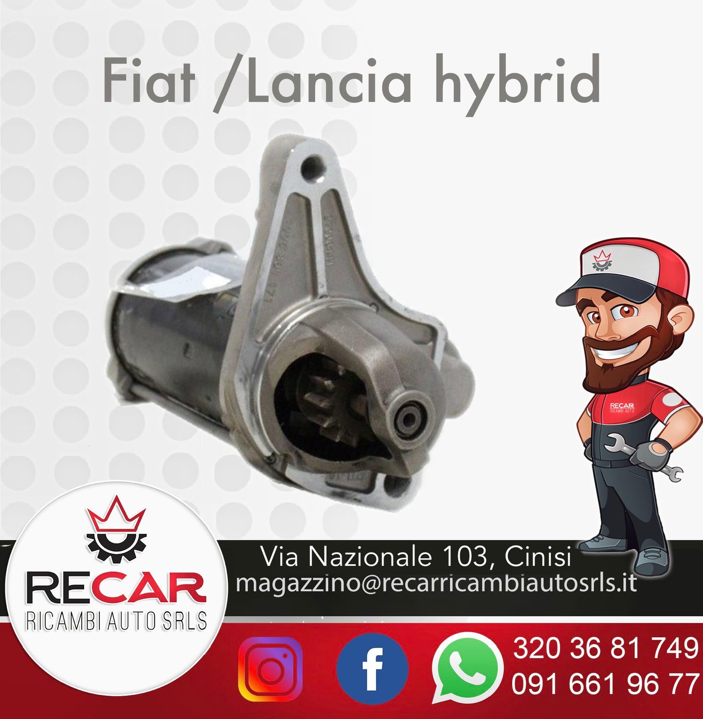 MOT. AVV . FIAT 1.0 FIREFLY Motorino avviamento 1.0 Mild Hybrid 0001194006
