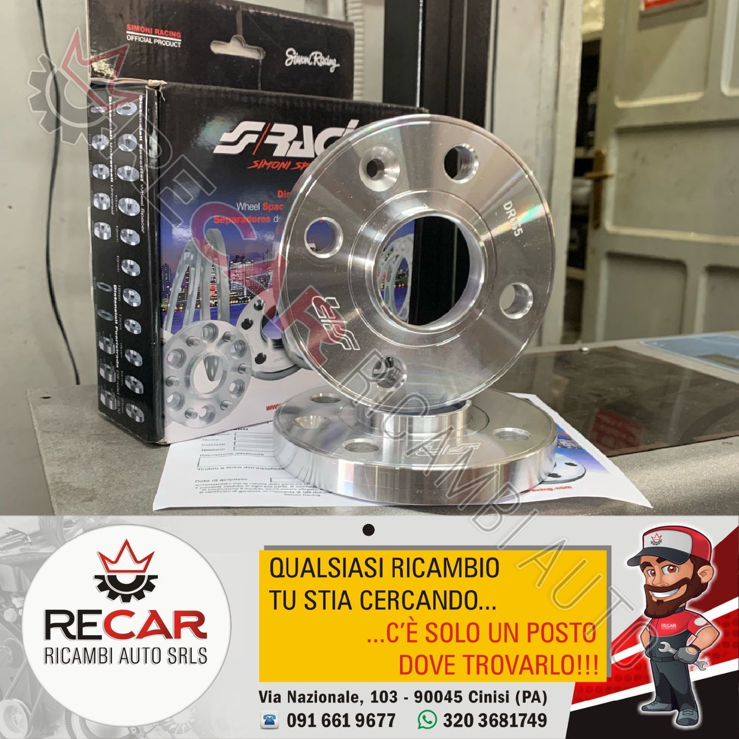 KIT 4 DISTANZIALI MINI r50 r53 INCLUSI BULLONI
