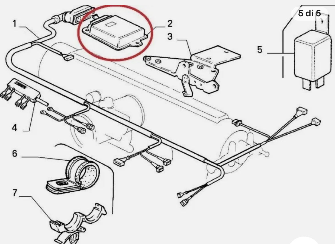 Centralina iniezione Bosch 0280000336 Fiat 7539895 Uno Turbo ie 1.3 1985 1989