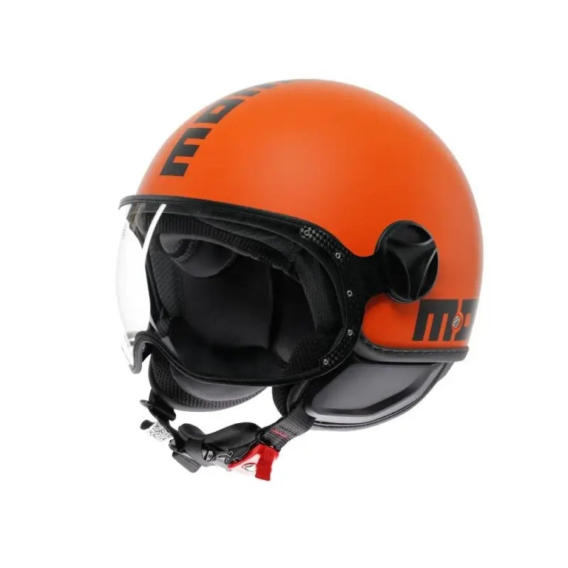 CASCO JET FGTR CLASSIC MOMODESIGN E2206 MONO ARANCIO OPACO NERO 21184A7001018
