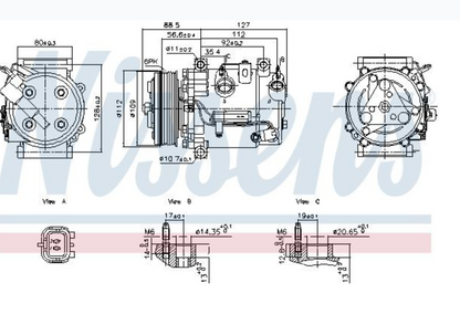 NISSENS 891201 Compressore aria condizionata