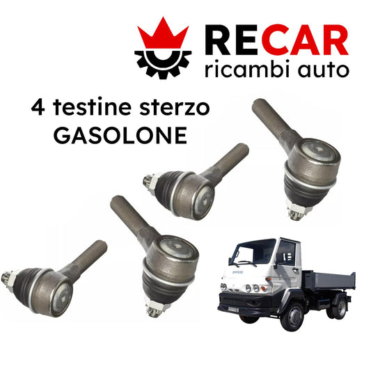 SERIE DI 4 TESTINE STERZO GASOLONE DX E SX EFFEDI' GASOLONE 60700015000 - 60700014000