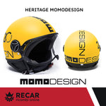 CASCO MOMODESIGN GIALLO/NERO MISURA M