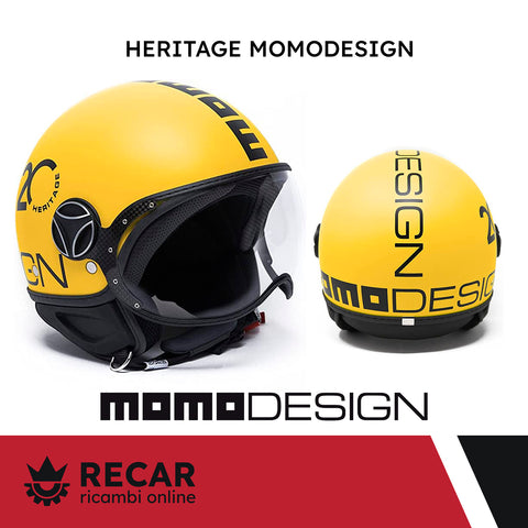 CASCO MOMODESIGN GIALLO/NERO MISURA M