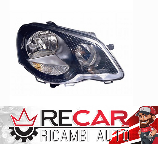 PROIETTORE ANT DX POLO 05 PARABOLA NERA (VERS. SPORT)