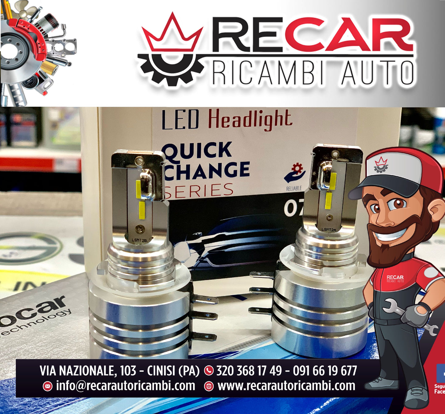 COPPIA LED  PHONOCAR 07555 H15