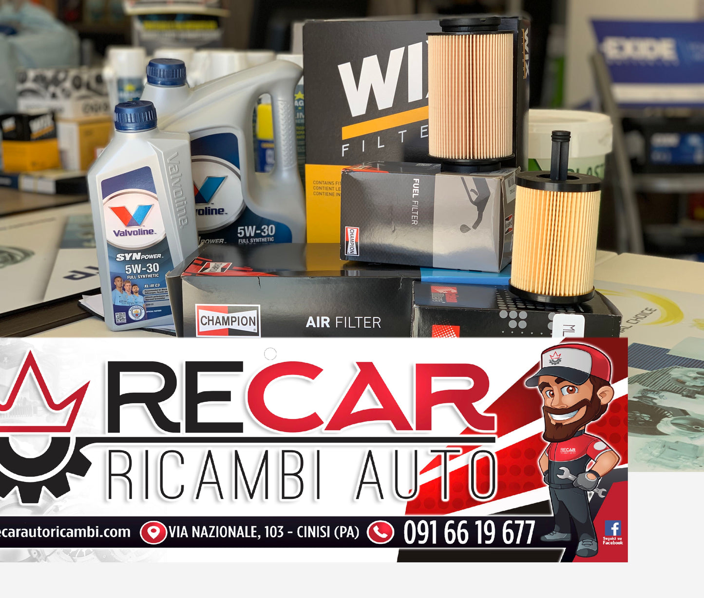 KIT0001REC KIT TAGLIANDO GOLF V 1.9 TDI 105 CV  BJB, BKC, BXE, BLS