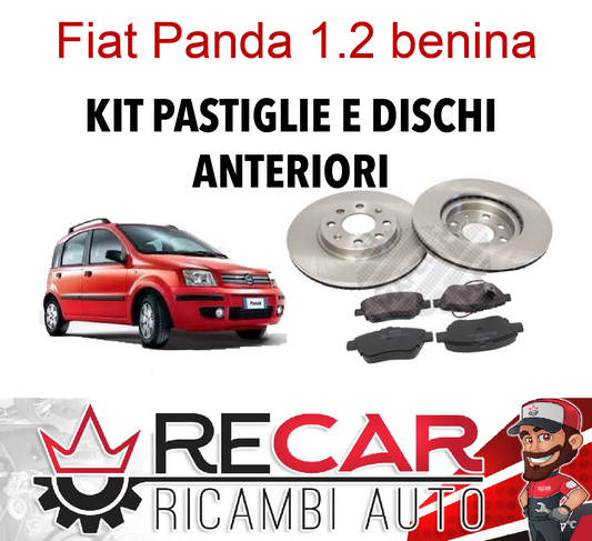 KIT DISCHI E PASTIGLIE PANDA DAL 2003 AL 2011 1.2 BENZINA