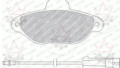 PASTIGLIE FRENO CHAMPION = FDB925B