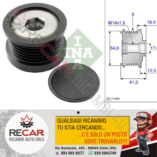 PULEGGIA ALTERNATORE JEEP COMPASS