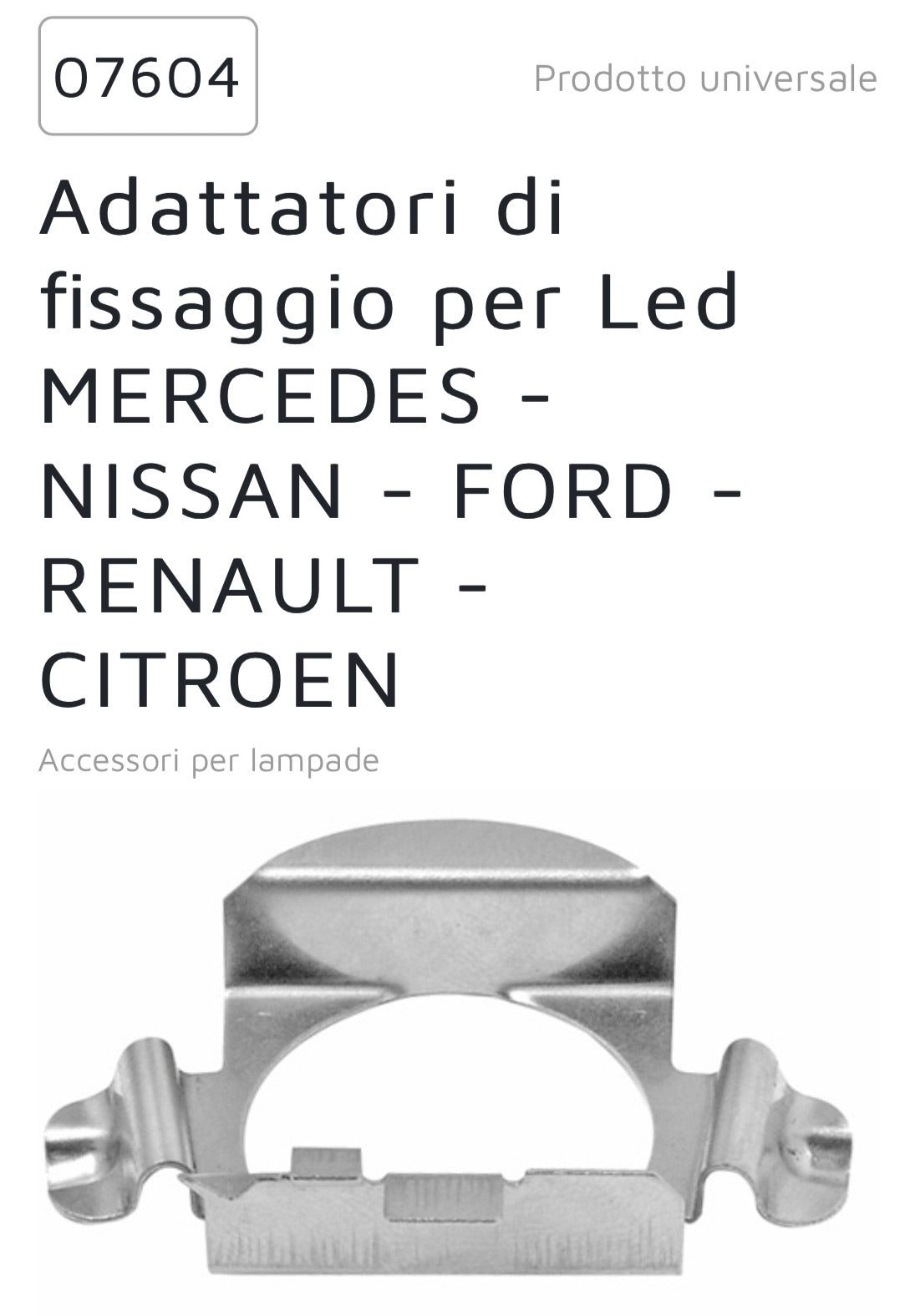 Kit coppia adattatori led 07604