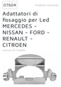 Kit coppia adattatori led 07604