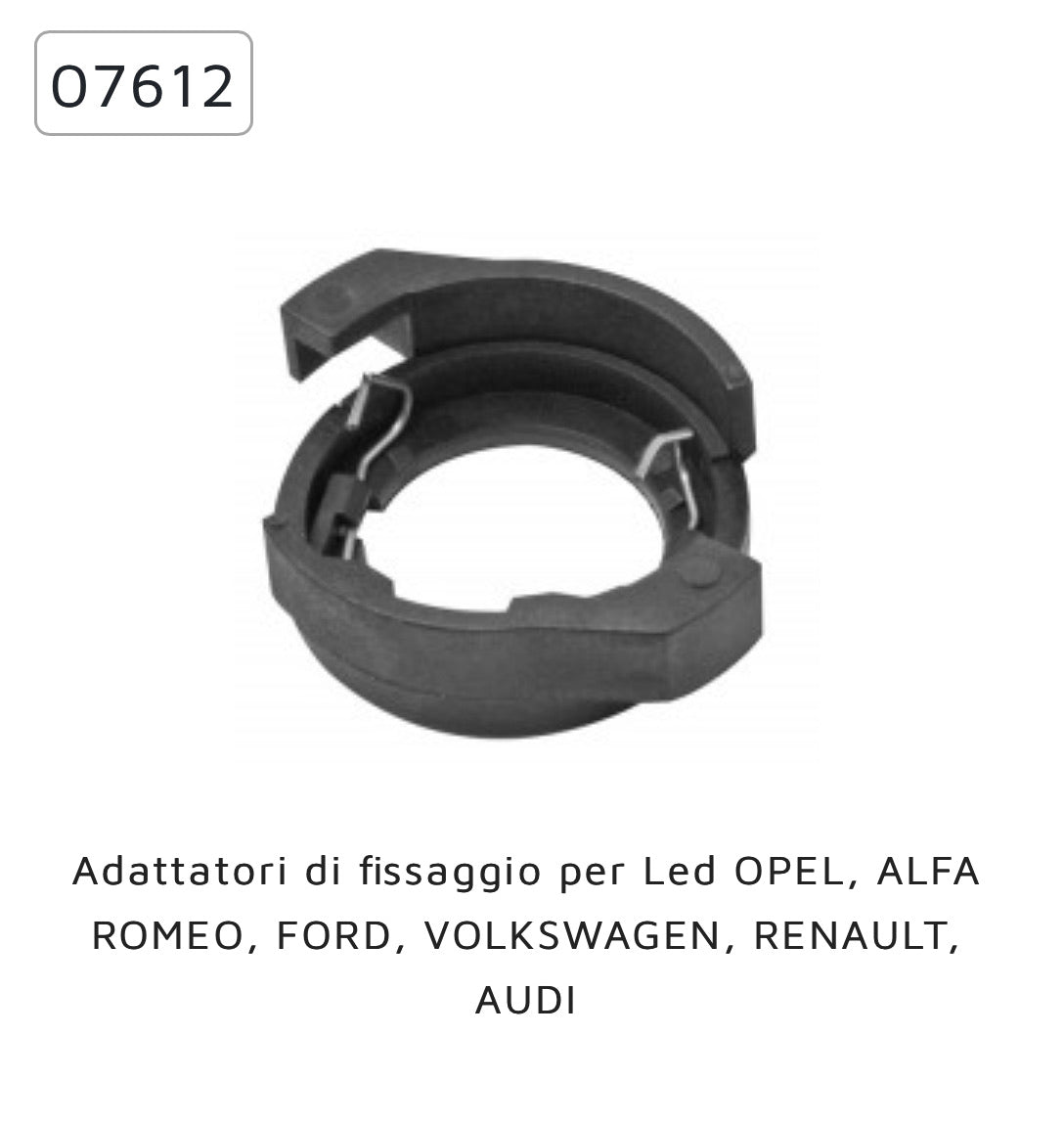 Kit coppia adattatori led 07612