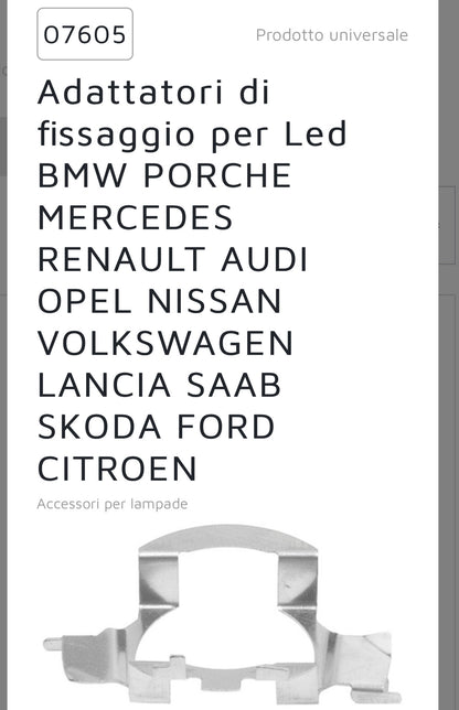 KIT COPPIA ADATTATORI LED 07605