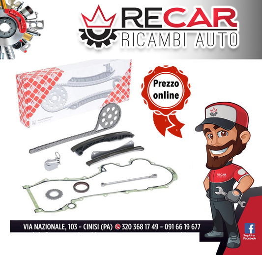 KIT DISTRIBUZIONE 1.3 MJT FEBI   MODIFICATO EURO 6 CON CATENA FORATA