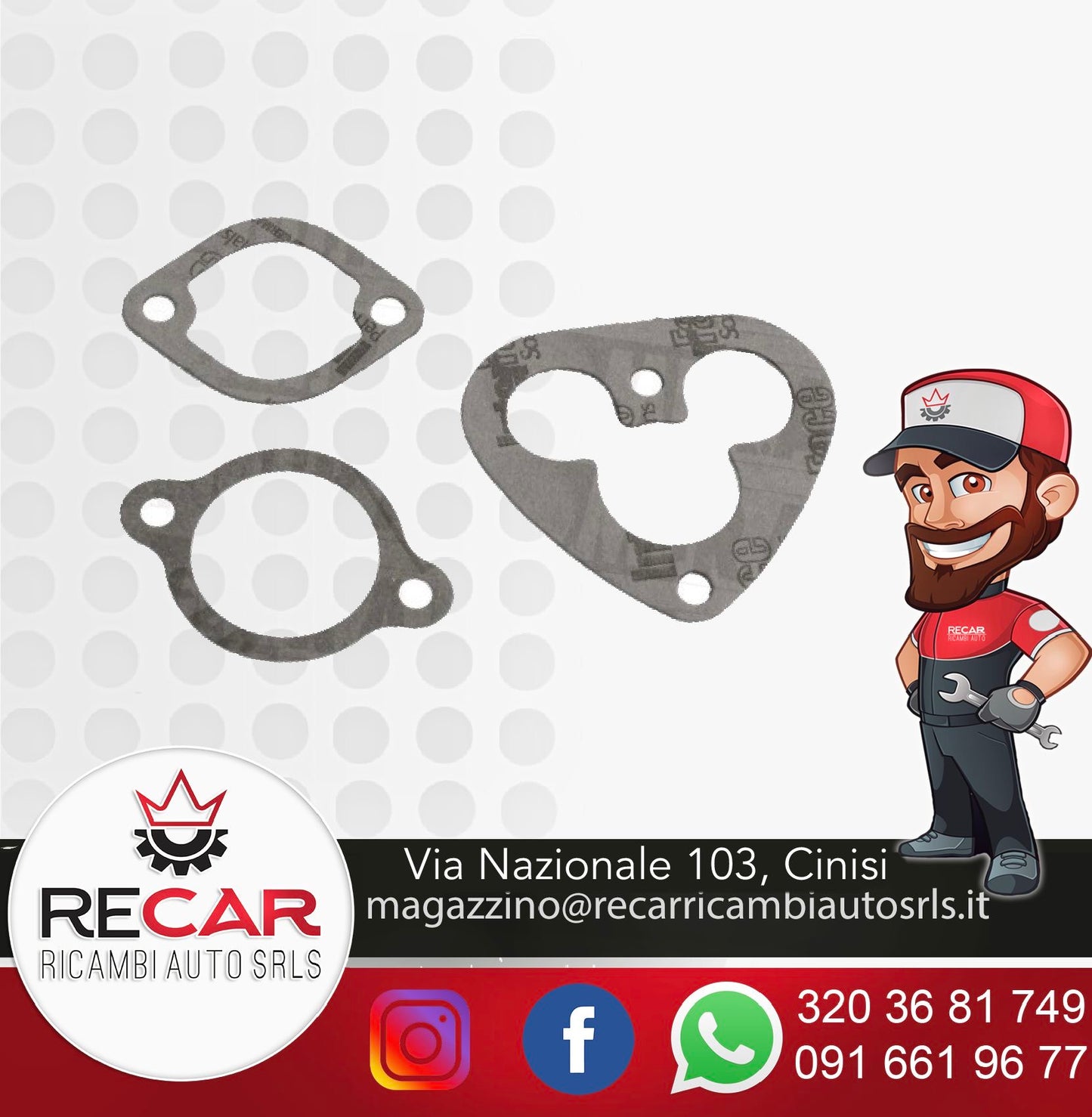 40/1832 	Kit guarnizioni distanziale e collettore carburatore