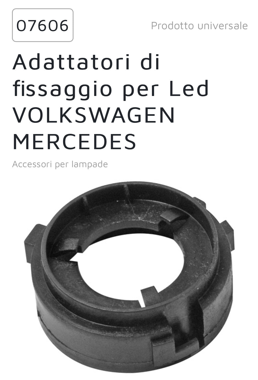 Kit coppia adattatori led 07606